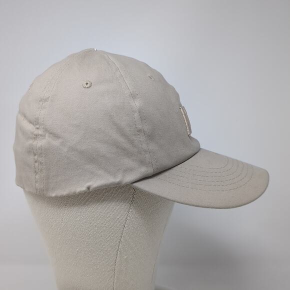 Michael Kors Fitted Baseball Cap Beige One Size Embroidered Vented Holes 6 Panel - Picture 5 of 9